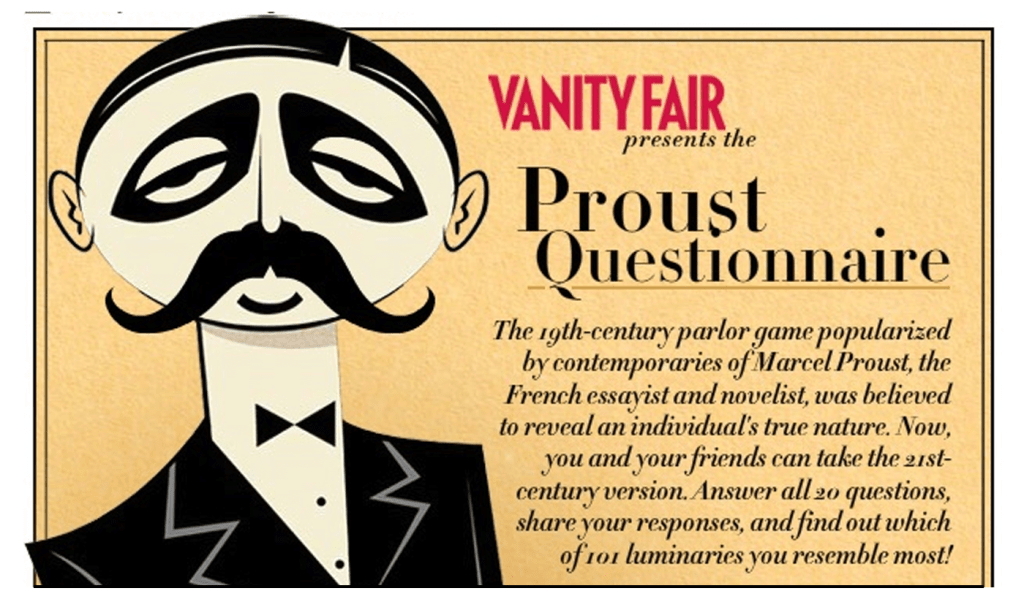 55|60 The Proust&nbsp;Questionnaire